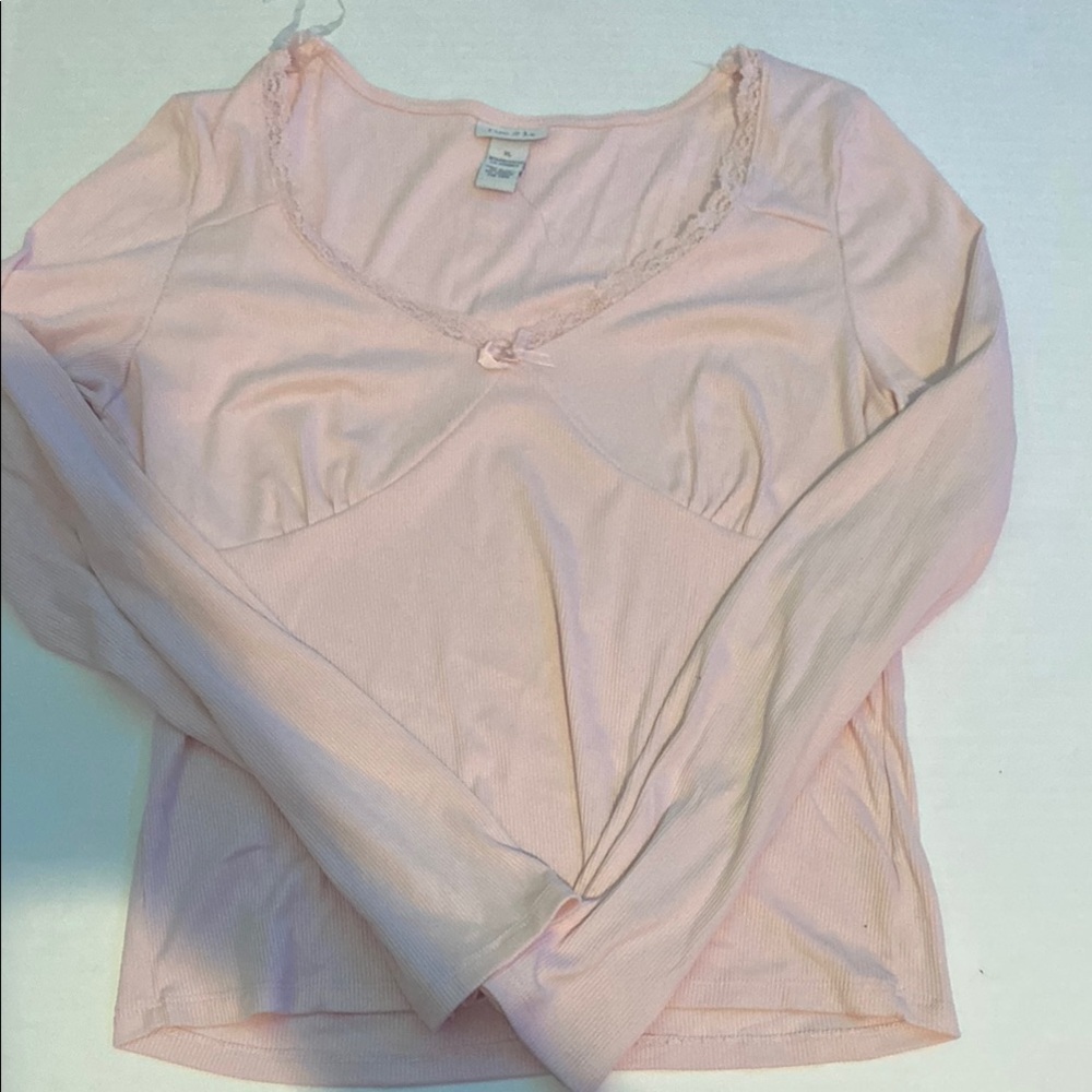 Pink Coquette Long Sleeve Top